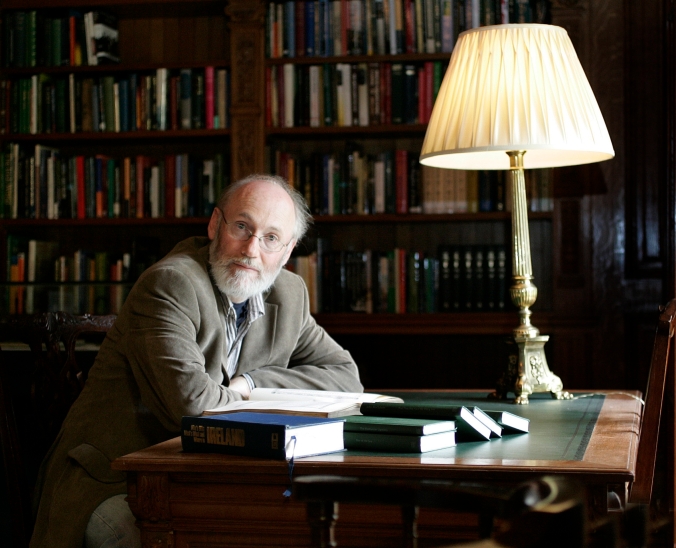 Writer  in Residence, Dermot Bolger    in the Library at Farmleigh in the Phoenix Park.Pix Ronan Lang/Feature File