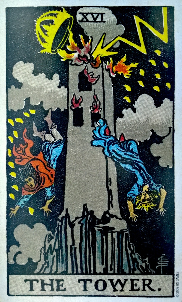 Pamela Colman Smith, The Tower, Tarot Card Park 1907